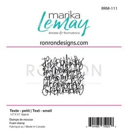 RONRON DESIGNS RONRON DESIGNS MARIKA LEMAY - TEXTE PETIT FOAM STAMP