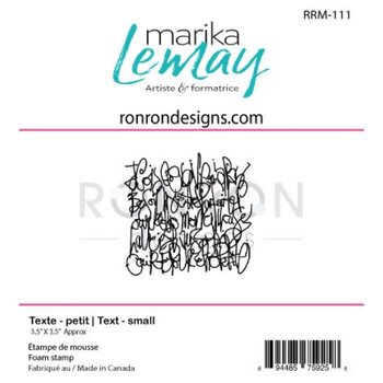 RONRON DESIGNS RONRON DESIGNS MARIKA LEMAY - TEXTE PETIT FOAM STAMP