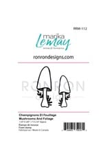 RONRON DESIGNS RONRON DESIGNS MARIKA LEMAY - CHAMPIGNONS ET FEUILLAGE FOAM STAMP SET
