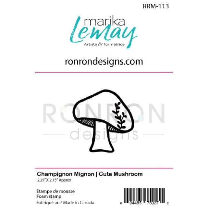 RONRON DESIGNS RONRON DESIGNS MARIKA LEMAY - CHAMPIGNON MIGNON FOAM STAMP