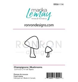 RONRON DESIGNS RONRON DESIGNS MARIKA LEMAY - CHAMPIGNONS FOAM STAMP SET