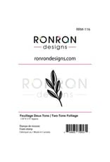 RONRON DESIGNS RONRON DESIGNS FEUILLAGE DEUX FOAM STAMP