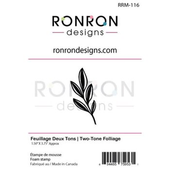 RONRON DESIGNS RONRON DESIGNS FEUILLAGE DEUX FOAM STAMP