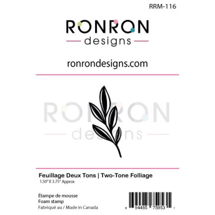 RONRON DESIGNS RONRON DESIGNS FEUILLAGE DEUX FOAM STAMP