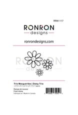 RONRON DESIGNS RONRON DESIGNS TRIO MARGUERITES FOAM STAMP SET