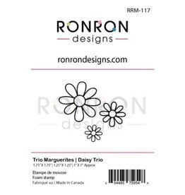 RONRON DESIGNS RONRON DESIGNS TRIO MARGUERITES FOAM STAMP SET