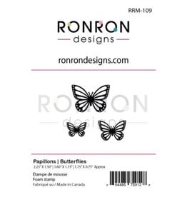 RONRON DESIGNS RONRON DESIGNS PAPILLONS FOAM STAMP SET