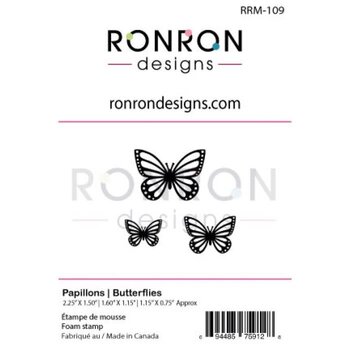 RONRON DESIGNS RONRON DESIGNS PAPILLONS FOAM STAMP SET