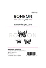 RONRON DESIGNS RONRON DESIGNS PAPILLONS FOAM STAMP SET
