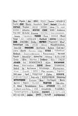 RONRON DESIGNS RONRON DESIGNS MOTS ATC - WHITE STICKERS