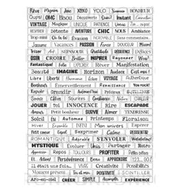 RONRON DESIGNS RONRON DESIGNS MOTS ATC - WHITE STICKERS