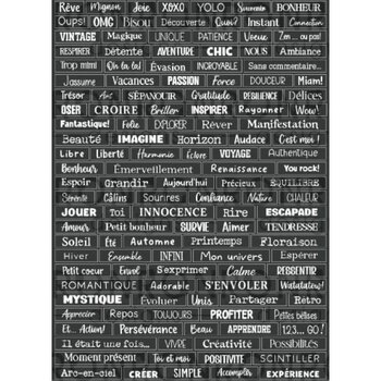 RONRON DESIGNS RONRON DESIGNS MOTS ATC - BLACK STICKERS