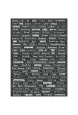 RONRON DESIGNS RONRON DESIGNS ATC WORDS - BLACK STICKERS