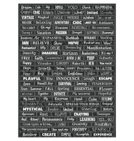 RONRON DESIGNS RONRON DESIGNS ATC WORDS - BLACK STICKERS