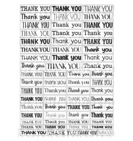 RONRON DESIGNS RONRON DESIGNS THANK YOU - WHITE STICKERS
