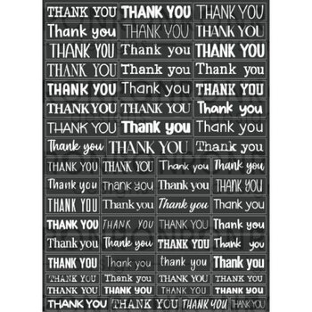 RONRON DESIGNS RONRON DESIGNS THANK YOU - BLACK STICKERS