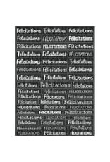 RONRON DESIGNS RONRON DESIGNS FÉLICITATIONS - BLACK STICKERS