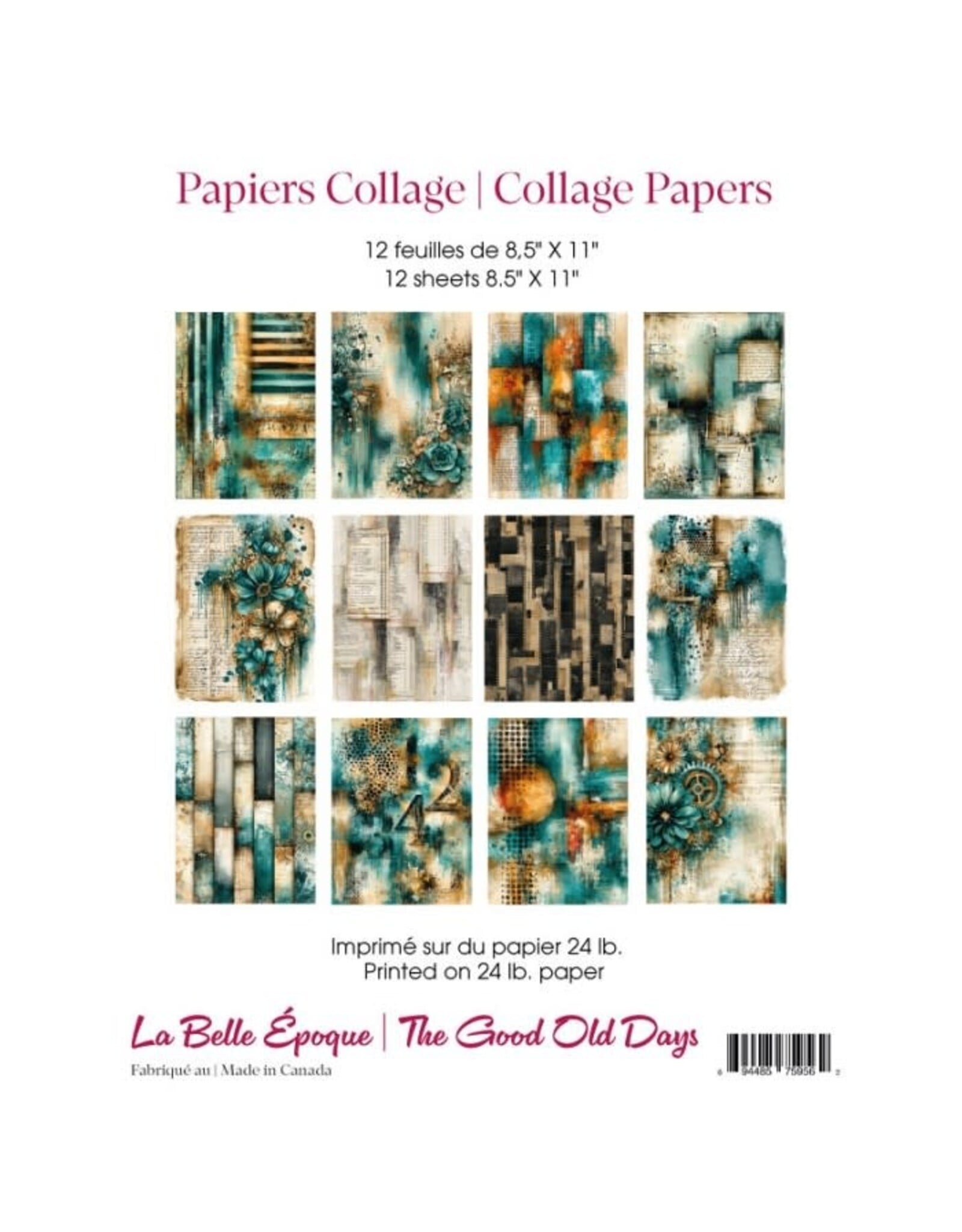 RONRON DESIGNS RONRON DESIGNS LA BELLE ÉPOQUE COLLAGE PAPERS