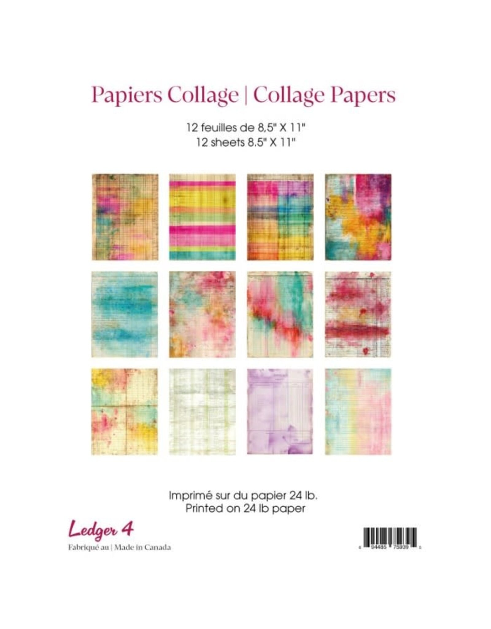 RONRON DESIGNS RONRON DESIGNS LEDGER 4 COLLAGE PAPERS