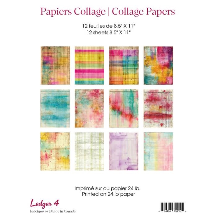 RONRON DESIGNS RONRON DESIGNS LEDGER 4 COLLAGE PAPERS
