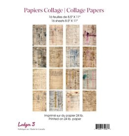 RONRON DESIGNS RONRON DESIGNS LEDGER 3 COLLAGE PAPERS