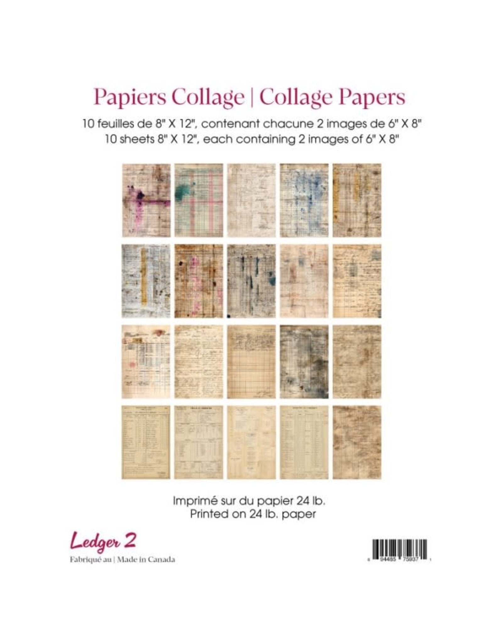 RONRON DESIGNS RONRON DESIGNS LEDGER 2 COLLAGE PAPERS