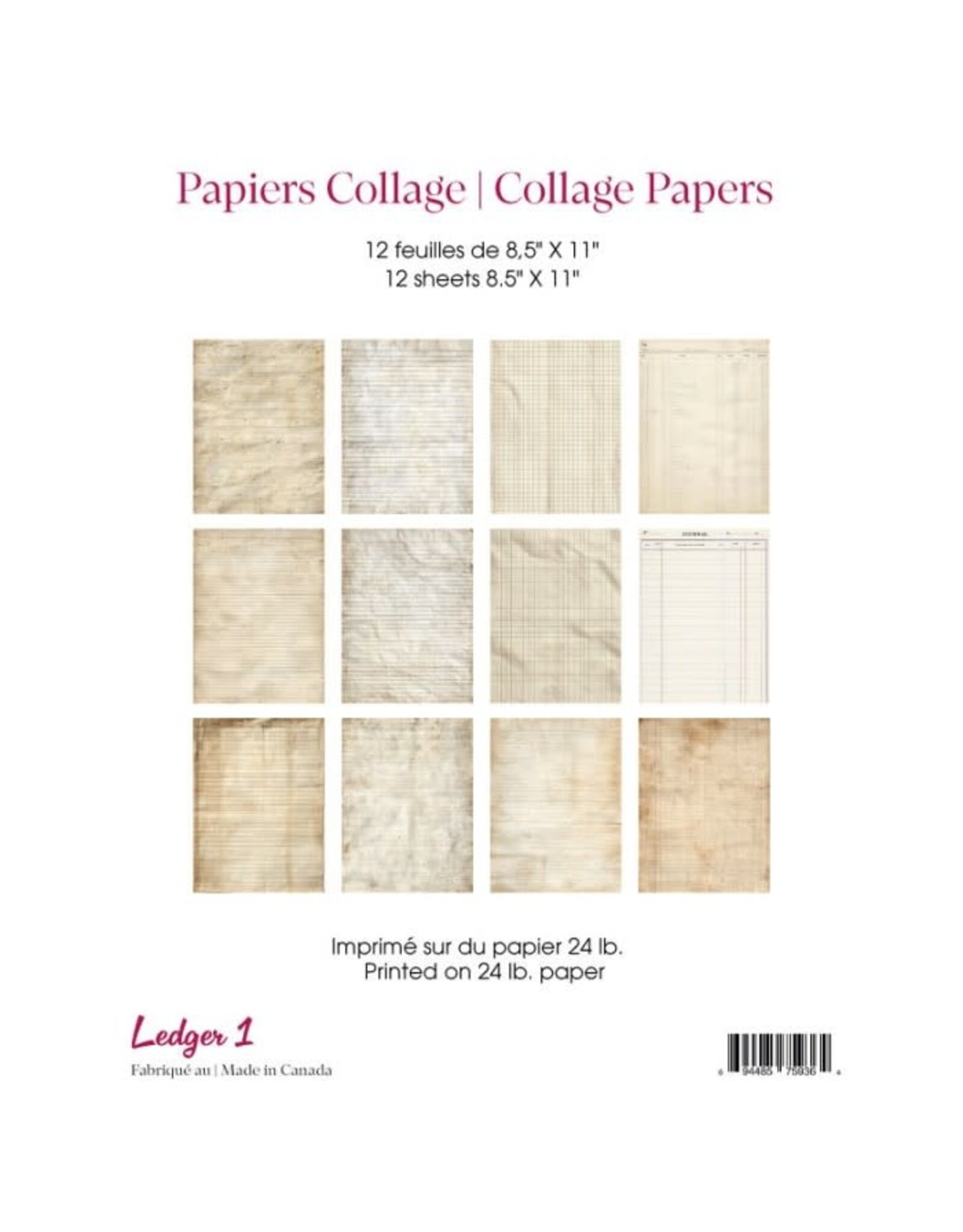 RONRON DESIGNS RONRON DESIGNS LEDGER COLLAGE PAPERS