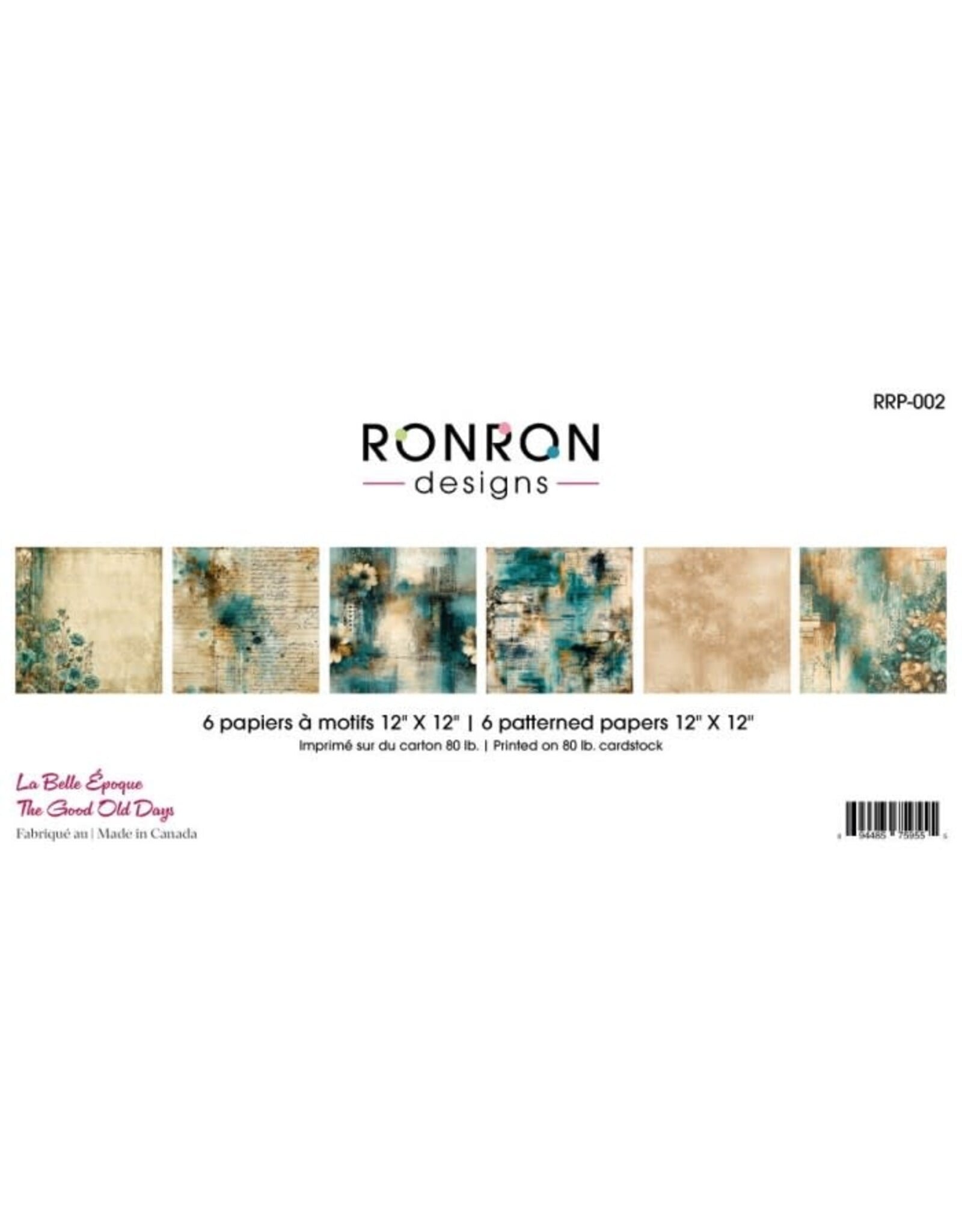 RONRON DESIGNS RONRON DESIGNS LA BELLE ÉPOQUE PATTERNED PAPERS