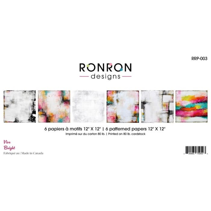 RONRON DESIGNS RONRON DESIGNS VIVE PATTERNED PAPERS