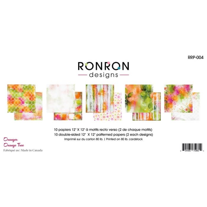 RONRON DESIGNS RONRON DESIGNS ORANGER PATTERNED PAPERS