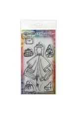 RANGER DYLUSIONS LADIES WHO LUNCH COUTURE COLLECTION CLEAR STAMP SET