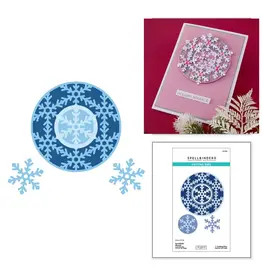 SPELLBINDERS SPELLBINDERS LISA HORTON SNOWFLAKE WREATH ETCHED DIE SET