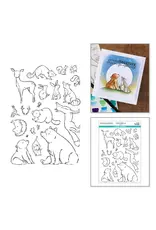SPELLBINDERS SPELLBINDERS JOSH GRIFFITHS STUDIO WILD FRIENDS CLEAR STAMP SET