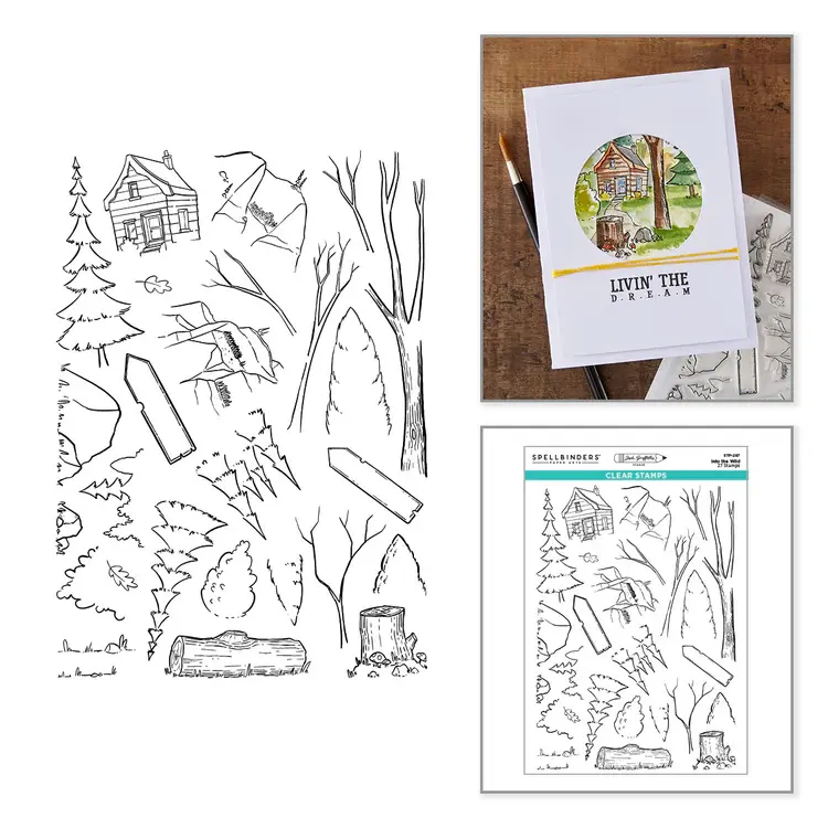SPELLBINDERS SPELLBINDERS JOSH GRIFFITHS STUDIO INTO THE WILD CLEAR STAMP SET