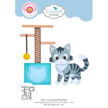 ELIZABETH CRAFT DESIGNS ELIZABETH CRAFT DESIGNS CUTE & WHIMSICAL MEET THE CATS SCRATCHING POST DIE SET
