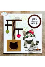 ELIZABETH CRAFT DESIGNS ELIZABETH CRAFT DESIGNS CUTE & WHIMSICAL MEET THE CATS SCRATCHING POST DIE SET