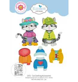 ELIZABETH CRAFT DESIGNS ELIZABETH CRAFT DESIGNS CUTE & WHIMSICAL MEET THE CATS CLOTHING ACCESSORIES DIE SET
