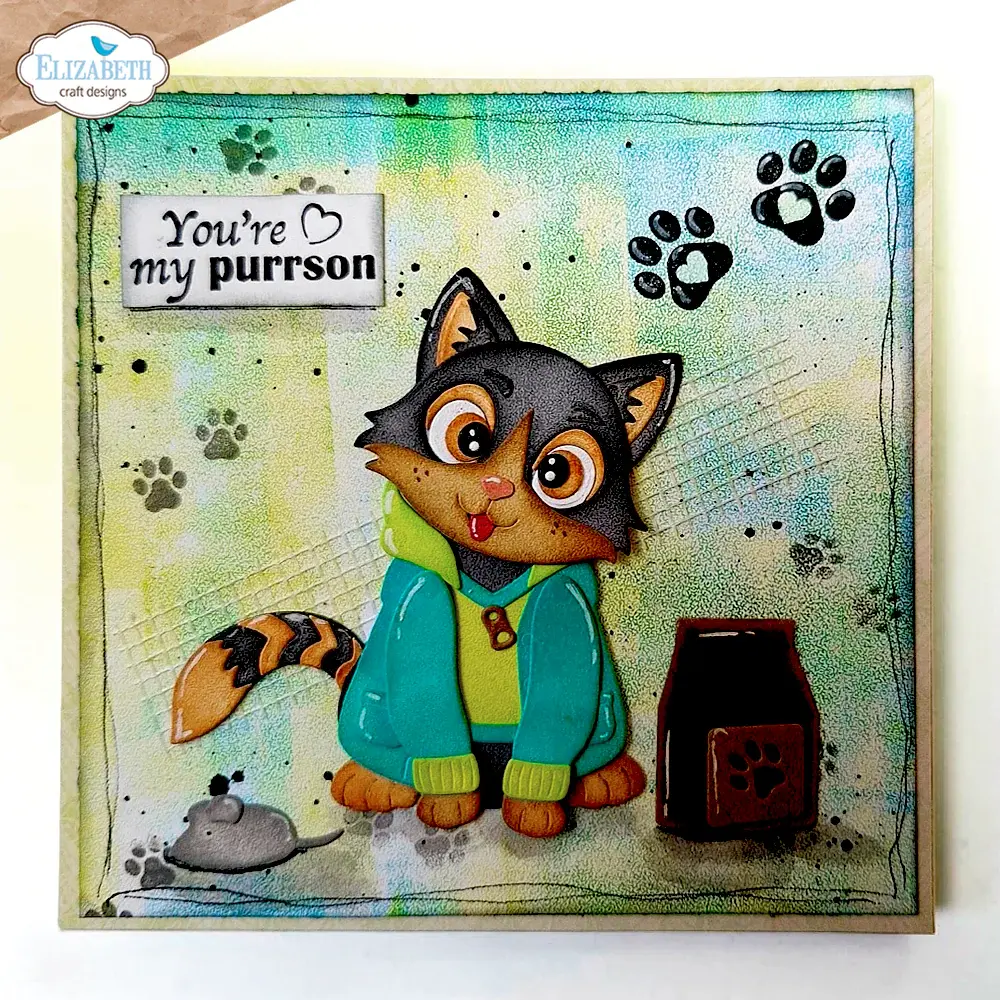 ELIZABETH CRAFT DESIGNS ELIZABETH CRAFT DESIGNS CUTE & WHIMSICAL MEET THE CATS CLOTHING ACCESSORIES DIE SET