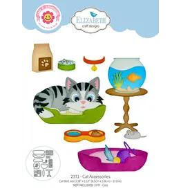 ELIZABETH CRAFT DESIGNS ELIZABETH CRAFT DESIGNS CUTE & WHIMSICAL MEET THE CATS ACCESSORIES DIE SET