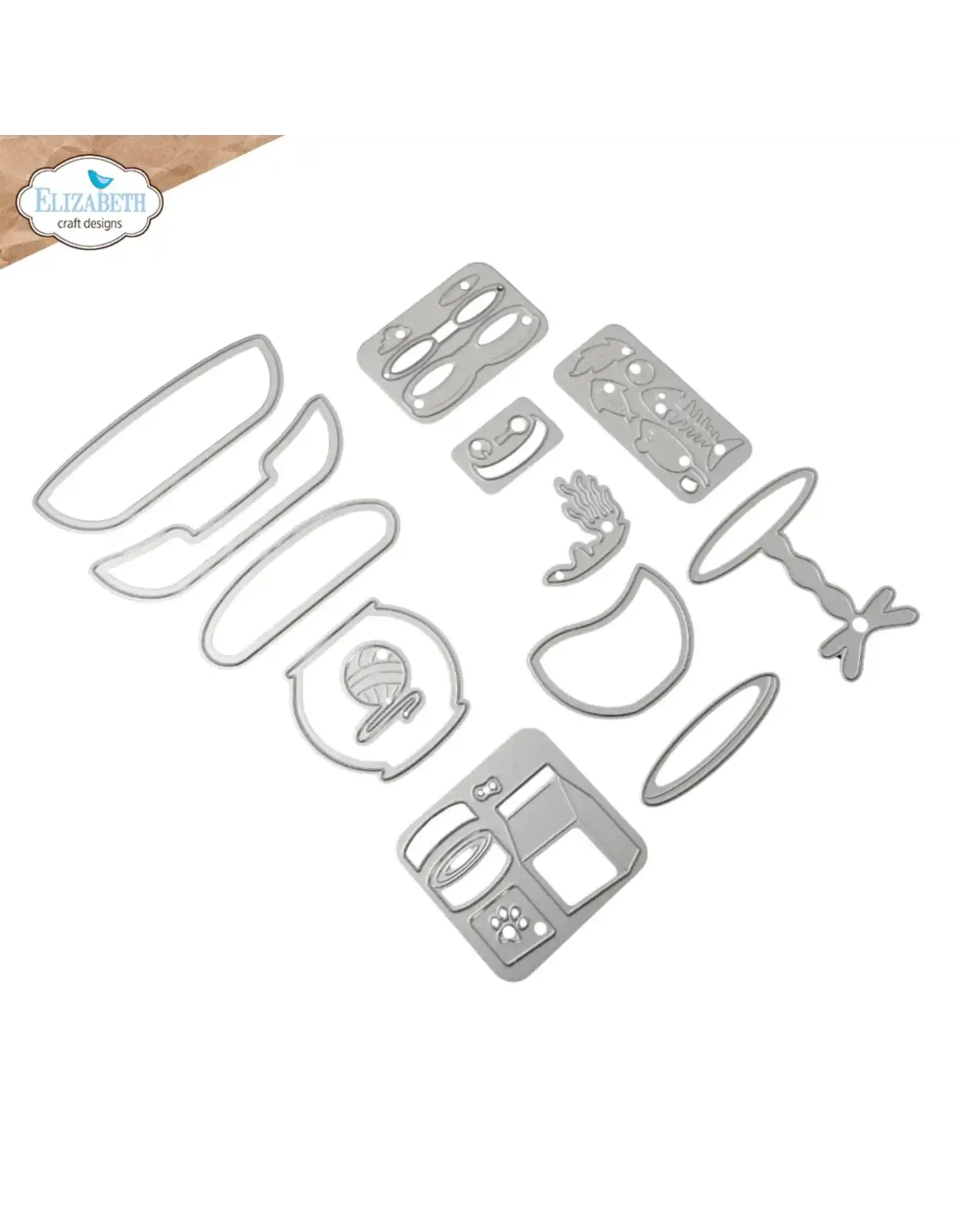 ELIZABETH CRAFT DESIGNS ELIZABETH CRAFT DESIGNS CUTE & WHIMSICAL MEET THE CATS ACCESSORIES DIE SET