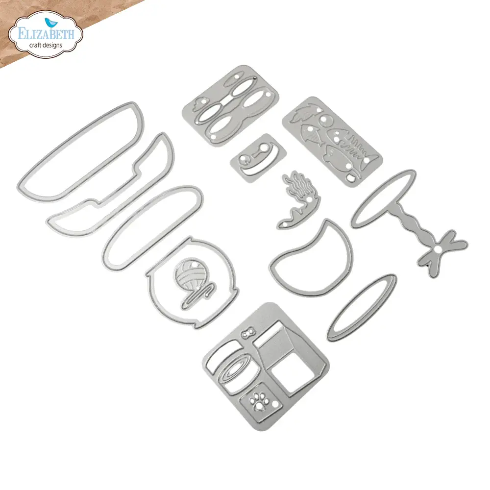 ELIZABETH CRAFT DESIGNS ELIZABETH CRAFT DESIGNS CUTE & WHIMSICAL MEET THE CATS ACCESSORIES DIE SET