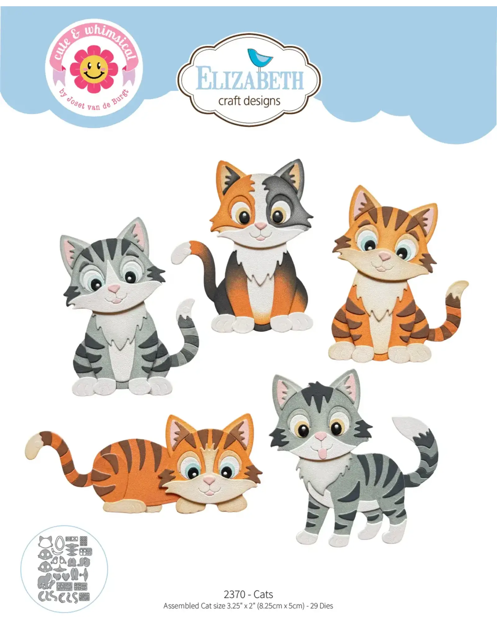 ELIZABETH CRAFT DESIGNS ELIZABETH CRAFT DESIGNS CUTE & WHIMSICAL MEET THE CATS DIE SET