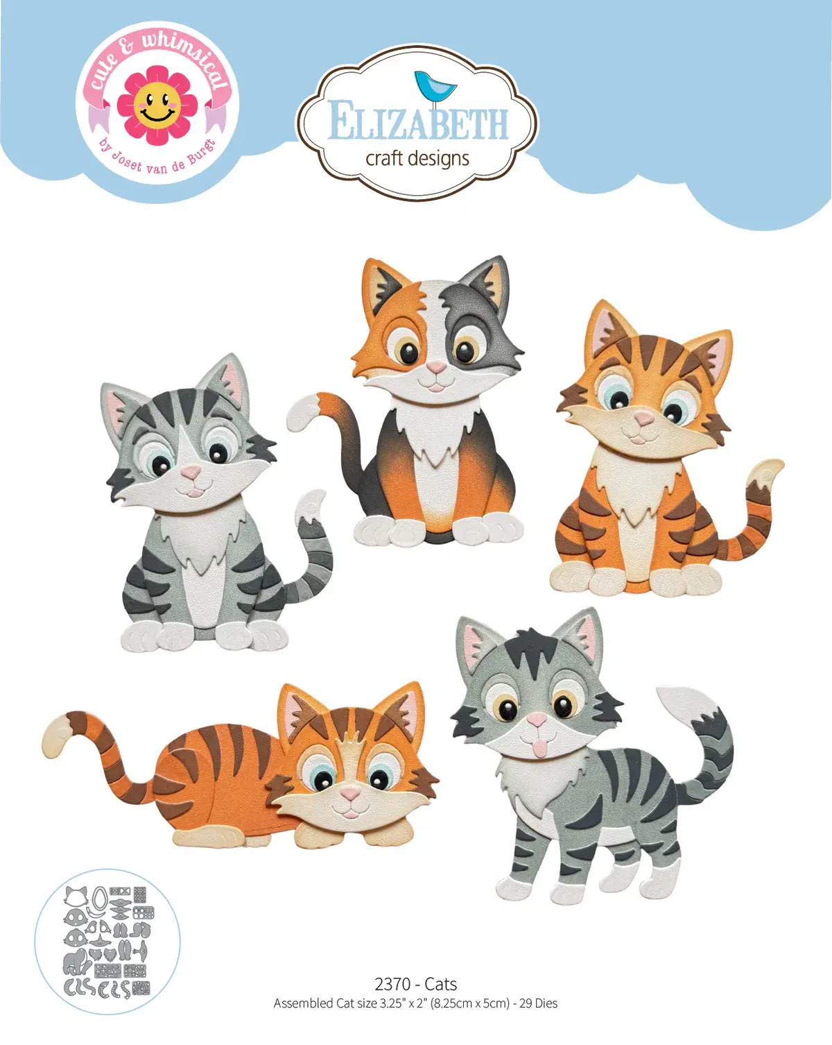 ELIZABETH CRAFT DESIGNS ELIZABETH CRAFT DESIGNS CUTE & WHIMSICAL MEET THE CATS DIE SET