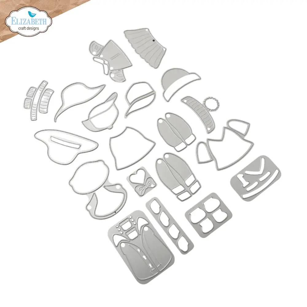 ELIZABETH CRAFT DESIGNS ELIZABETH CRAFT DESIGNS CUTE & WHIMSICAL MEET THE CATS CLOTHING ACCESSORIES DIE SET