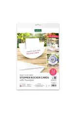 KATY SUE KATY SUE WHITE STEPPER ROCKER CARDS & ENVELOPES 12/PK
