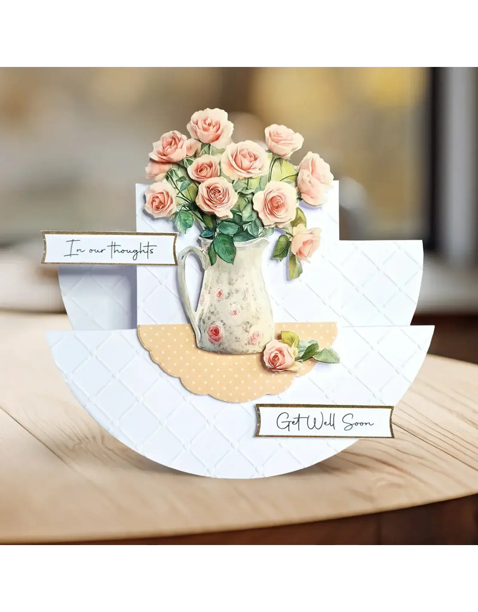 KATY SUE KATY SUE WHITE STEPPER ROCKER CARDS & ENVELOPES 12/PK
