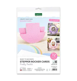 KATY SUE KATY SUE PRETTY PASTELS STEPPER ROCKER CARDS & ENVELOPES 12/PK