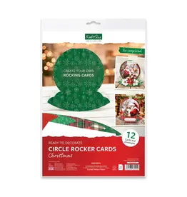 KATY SUE KATY SUE CHRISTMAS CIRCLE ROCKER CARDS & ENVELOPES 12/PK