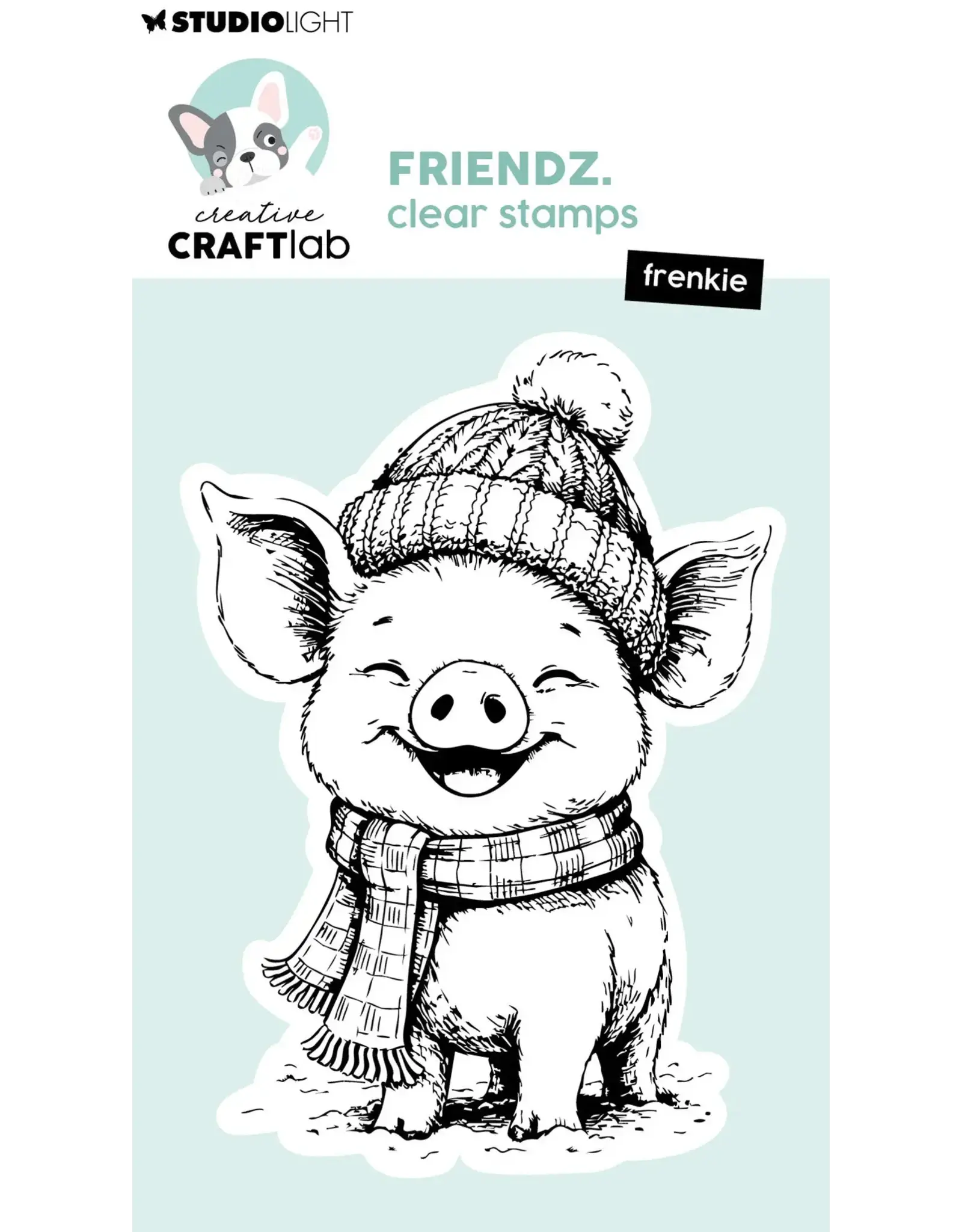 STUDIOLIGHT STUDIOLIGHT CREATIVE CRAFTLAB FRIENDZ FRENKIE CLEAR STAMP SET