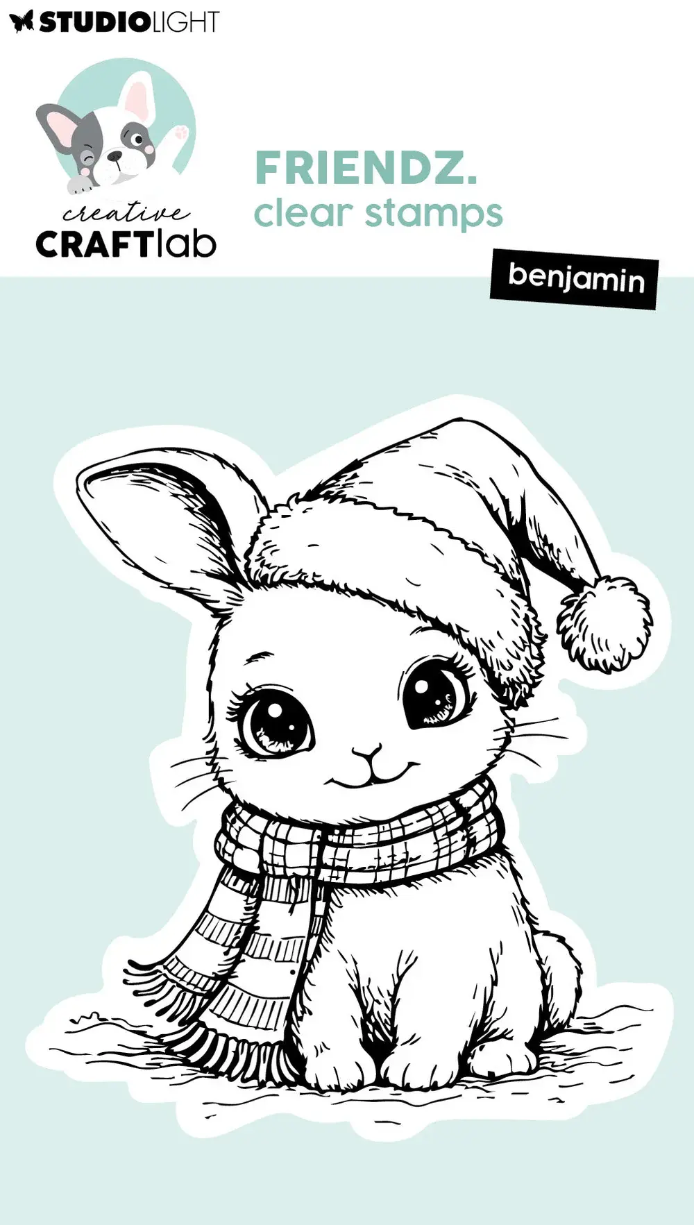 STUDIOLIGHT STUDIOLIGHT CREATIVE CRAFTLAB FRIENDZ BENJAMIN CLEAR STAMP SET